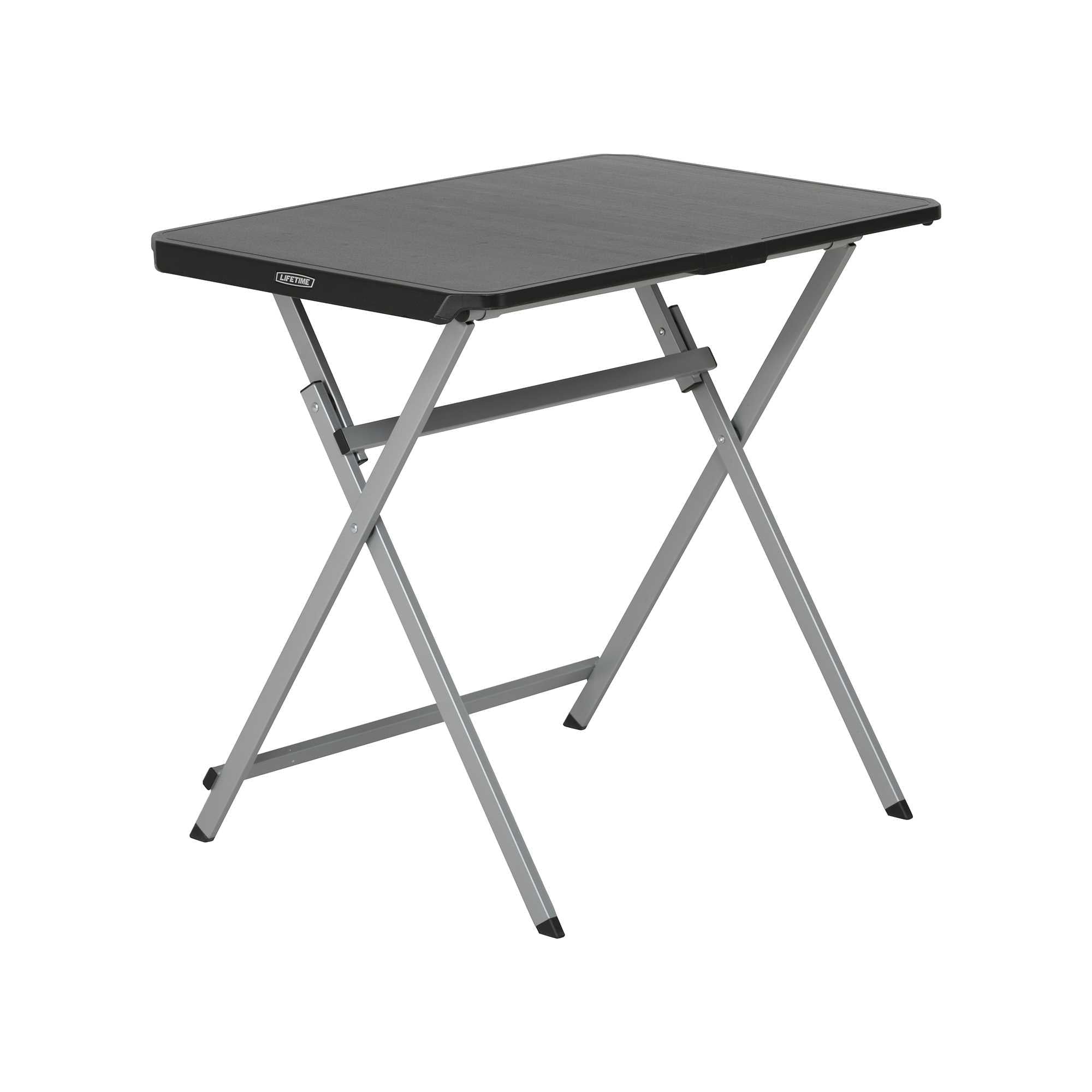 Lifetime 30-Inch Rectangle Folding Table, Light Commercial Grade, Indoor/Outdoor, Black