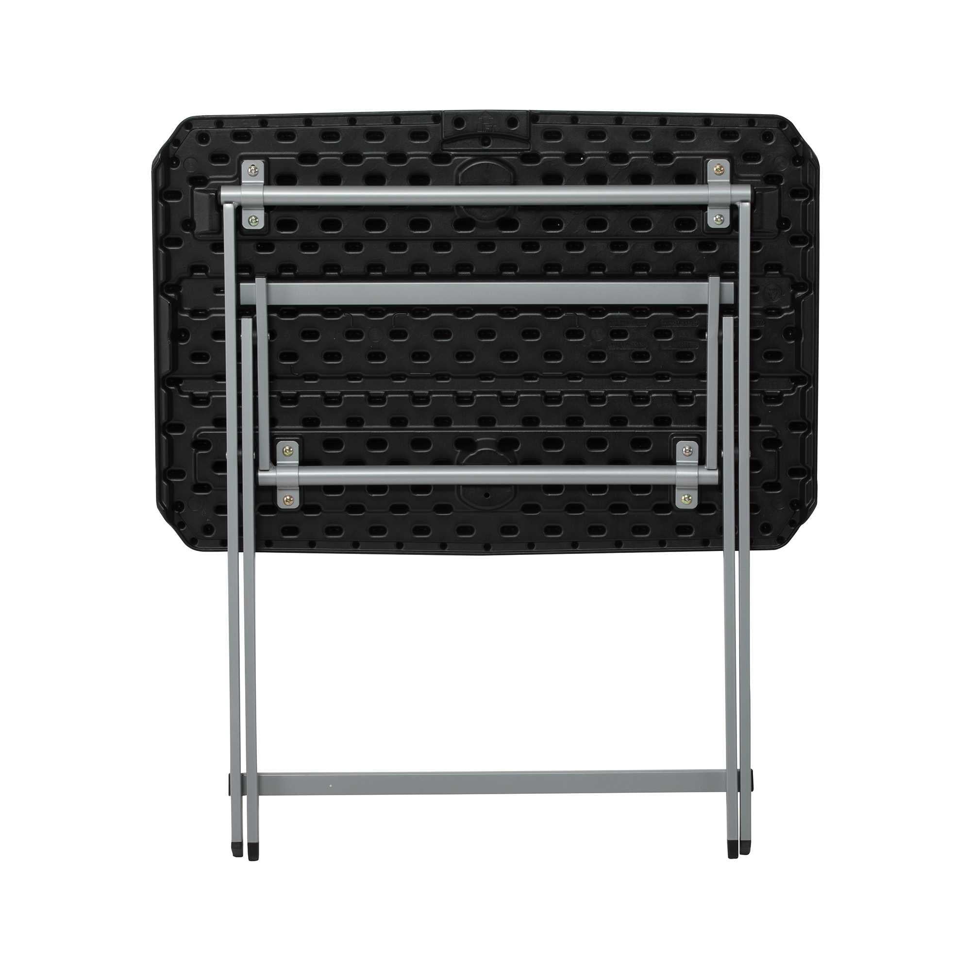 Lifetime 30-Inch Rectangle Folding Table, Light Commercial Grade, Indoor/Outdoor, Black