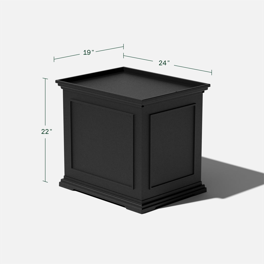 Veradek 2-in-1 Tray and Storage Table – Black