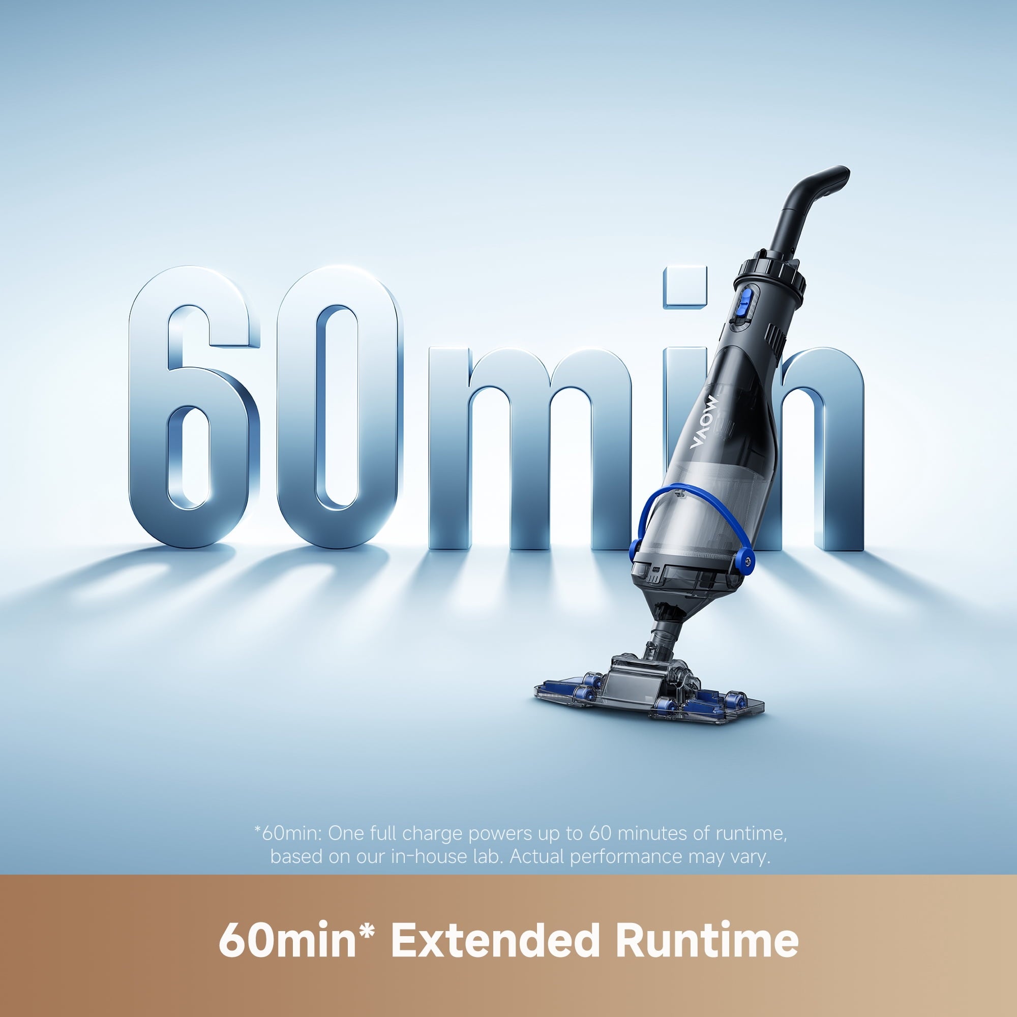 MOVA Handler V10 Cordless Handheld Pool Vacuum, 4,200LPH Suction, for Above Ground Pools, Spas and Hot Tubs Pool Types with Running Time up to 60-Minutes