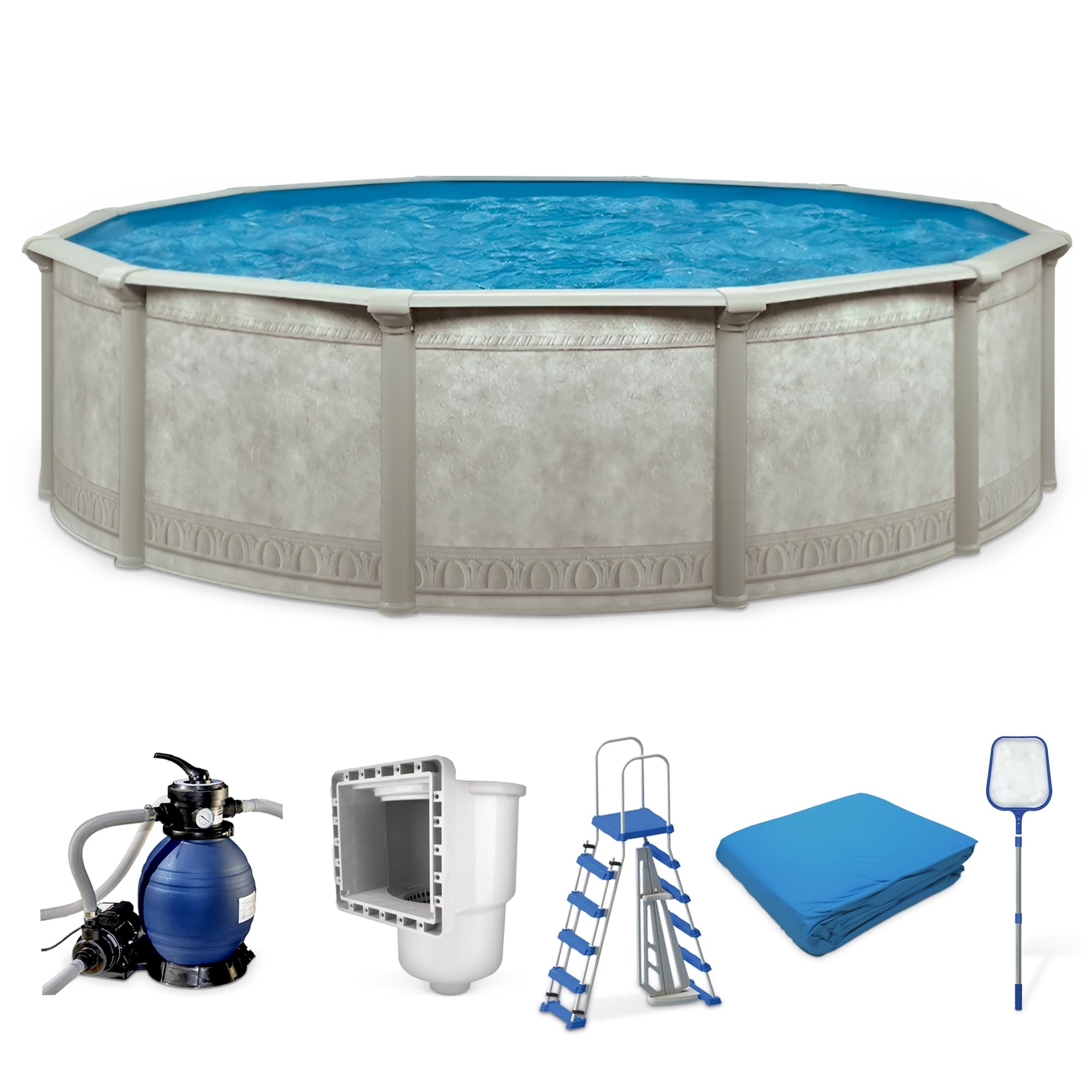 Aquarian Phoenix 18' x 52 Steel Frame DIY Family Above Ground Pool Kit