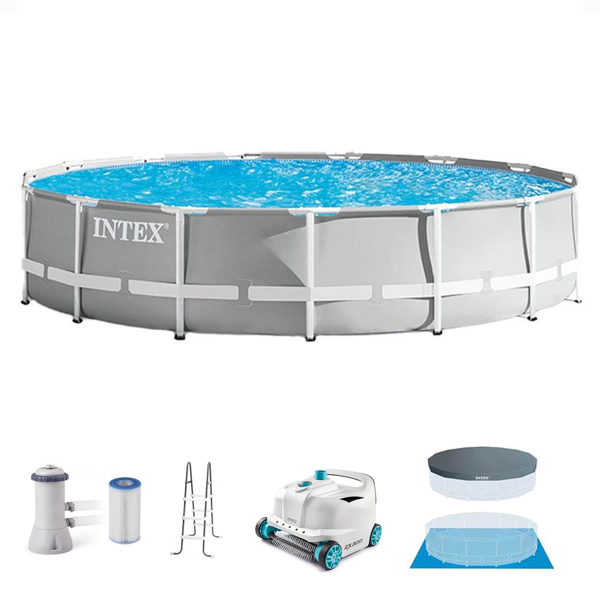 Intex 26723EH 15ft x 42in Prism Frame Above Ground Swimming Pool Set