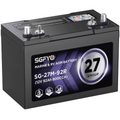 SGFYO Group Size 27M Dual Purpose Marine Battery,12V 92Ah 800CCA 175RC AGM Starter and Deep Cycle RV & Boat Batteries