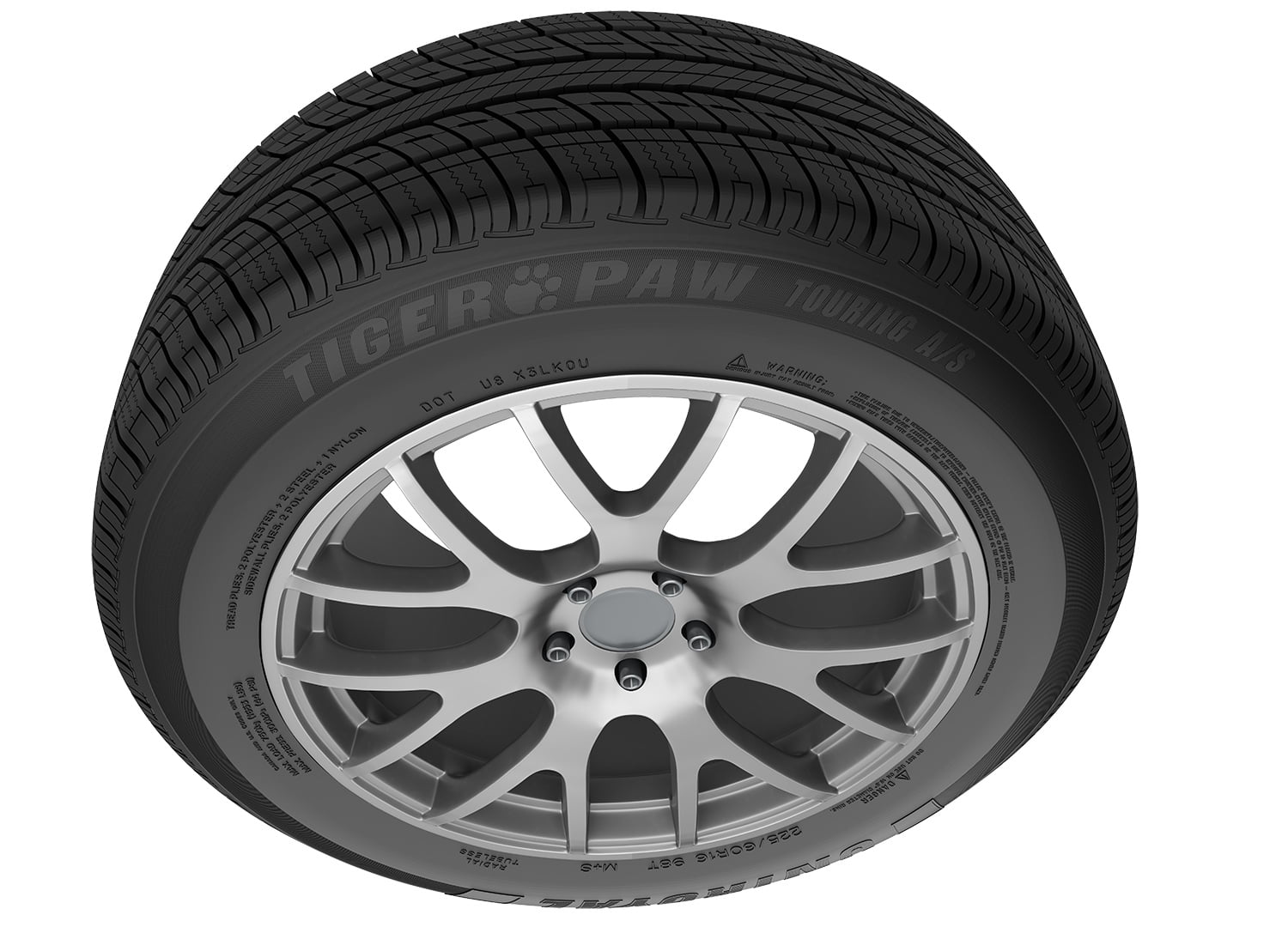 Uniroyal Tiger Paw Touring A/S All Season 225/65R17 102H Passenger Tire